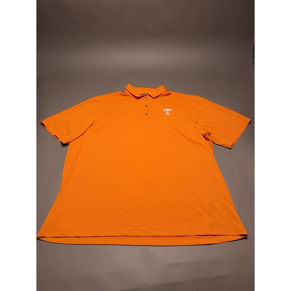Cutter & Buck Tennessee Volunteers Orange Polo Shirt NCAA Performance - Men’s XL